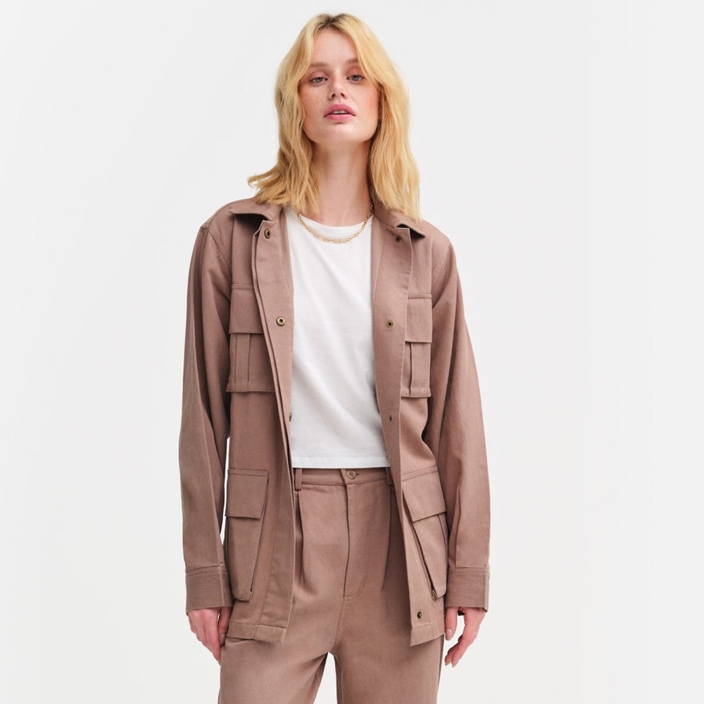 NWT MATE the Label Tencel Twill Utility Jacket Size M